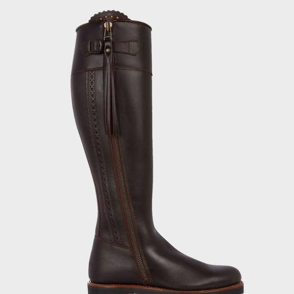 ASO Kate Middleton. Really Wild Brown Suede Spanish Boots Size 37 - Picture 10 of 10